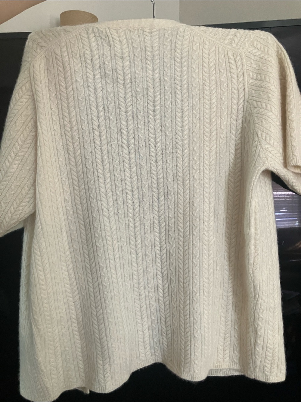 William Kasper light cashmere short sleeve cardigan - Picture 3 of 6